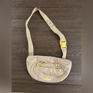 Athleta Crossbody Bag in Beige and Yellow